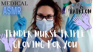 [ASMR]   NURSE GLOVE SOUNDS,  PERSONAL ATTENTION , CALMING SOOTHING  DENTAL NURES