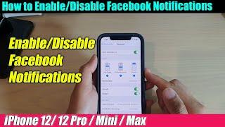 iPhone 12/12 Pro: How to Enable/Disable Facebook Notifications