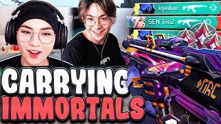 Kyedae & TenZ CARRYING IMMORTAL LOBBIES !!!