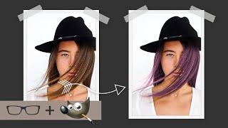 How To Change the Color of Hair With GIMP