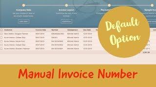 How to Set Manual Invoice Number in Odoo