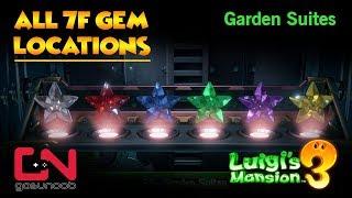 Luigi's Mansion 3 All 7F Gem Locations - Garden Suites Gems