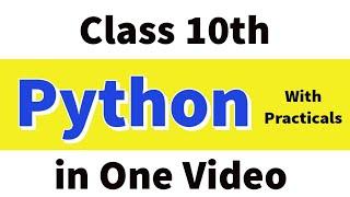 Python | Class 10th CBSE | Computer Applications | in one video