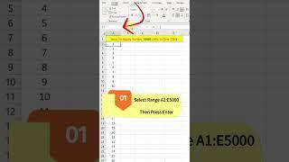 Apply Borders to Large Cell Ranges in Excel | #shorts #viralshort #trending #skills