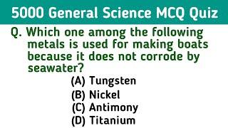 Important 30 General Science MCQs Quiz (Set 105)