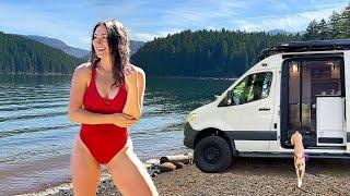 Lake Front Van Living in Central Oregon