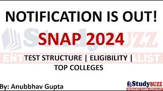 SNAP 2024 Notification is Out: Test Structure | Exam Pattern | Top Colleges | Placements