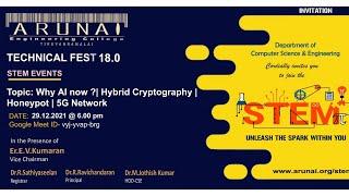 TECHNICAL FEST | STEM -18.0 | DEPARTMENT OF CSE | 1504 - ARUNAI ENGINEERING COLLEGE | TIRUVANNAMALAI