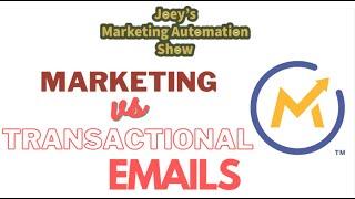 Marketing Automation Show: Transactional vs Marketing emails in Mautic