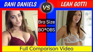 Prn actress Dani Daniels vs Leah Gotti comparison video