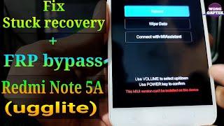 Fix This MIUI version can't be installed on this device on Redmi Note 5A (ugglite)