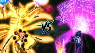 Naruto Rikudou VS Sasuke Indra V2 in jump Force Mugen