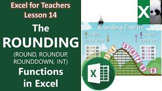 THE ROUND, ROUNDUP, ROUNDDOWN AND INT FUNCTIONS | Excel for Teachers | Carlo Excels