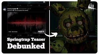 The Springtrap Jump-Scare Teaser was FAKE - Dead by Daylight