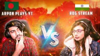Arpon Plays VS Rog Streamer | Indian Streamer VS BD Streamer | 4 v 4 Intense Fight 