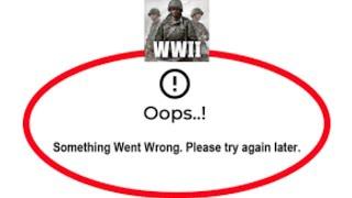 World War Heroes App Oops - Something Went Wrong Error in Android & iOS Phones