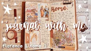 JOURNAL WITH ME | Travel Journal | Italy, florence & rome | travellers notebook