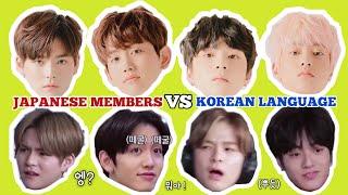 TREASURE JAPANESE MEMBERS vs KOREAN LANGUAGE  (ENG SUB)