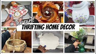 THRIFTING FOR THE 1ST TIME | THRIFTING HOME DECOR 2024 | THRIFT WITH ME