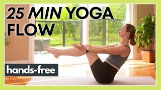 25 min FEEL GOOD Vinyasa Flow - (HANDS FREE Intermediate Yoga)