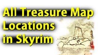 Skyrim All Treasure Map Locations!