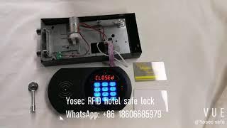 YOSEC RFID lock for electronic hotel safe  with mifare system