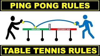 Ping Pong Rules | Table Tennis Rules