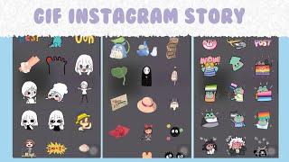 Keyword gif instagram story cute aesthetic | stiker gif instagram part III