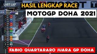 Hasil Race MotoGP DOHA 2021: F. Quartararo JUARA | Hasil & Klasemen Motogp 2021 Hari ini