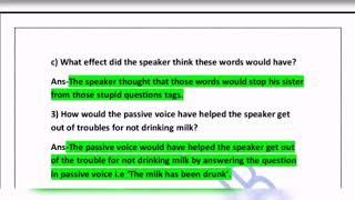 Chapter 1 The passive voice, Class 8 CBSE Buzzword supplementary textbook, full question and answer