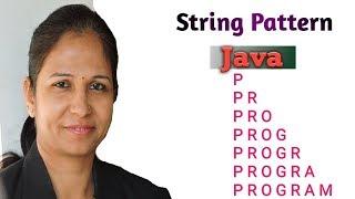 Program To Print String Pattern In Java Netbeans