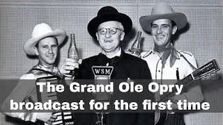 28th November 1925: The Grand Ole Opry broadcast for the first time