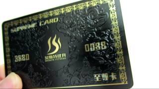 【SHOW】Printed Golded PVC Cards With Embossment By ant-print UV printer