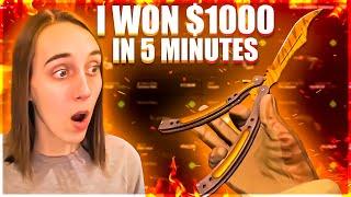 I MADE $1000 IN 5 MINUTES! (CSGOATSE)