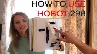 How to Use HOBOT-298 Window Cleaning Robot with Ultrasonic Water Spray - Video Manual