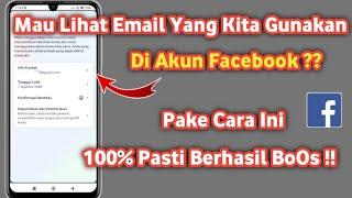 Cara melihat Email facebook sendiri | Melihat email facebook sendiri