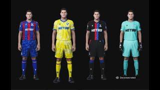 CRYSTAL PALACE KITS 2024-2025 PES 2021 SMOKEPATCH (SIDER or CPK)