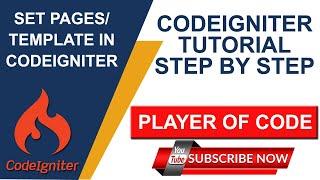 Set Pages/Template in CodeIgniter || CodeIgniter Tutorial 2020 || CodeIgniter Tutorial for Beginners