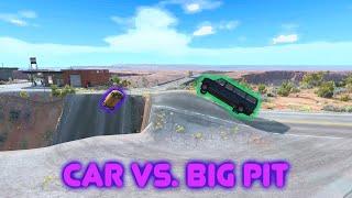 Car's vs. Big pit #3! beamng car, beamng gameplay