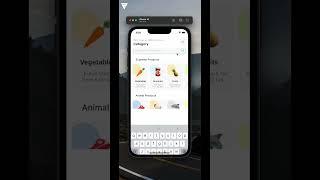 Grocery app - Category screen - UI Kit - Flutter #shorts