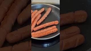 My favorite way to cook hot dogs inside.