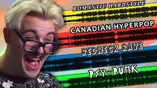I Produced Fake Genres (Canadian Hyperpop, Romantic Hardstyle, Redneck Rave, PSY-Punk)