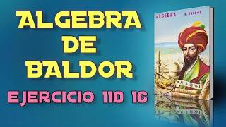 Algebra de Baldor Desde Cero - Ejercicio 110 16