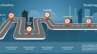 Animated Isometric Roadmap for PowerPoint