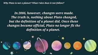 Why Pluto is not a planet? #pluto #planets #dwarfplanet #WhyPlutoisnotaplanet #class3