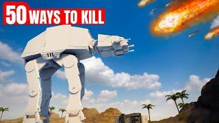 50 Ways to Kill a Star Wars AT-AT in Teardown