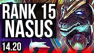 NASUS vs DARIUS (TOP) | 600+ games, 4/2/7, Rank 15 Nasus | NA Master | 14.20