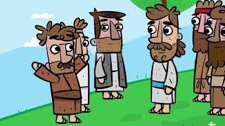 The Bible Story when Jesus Feeds the 5,000. (Animation)