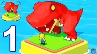 Dino Tycoon - 3D Building Game - Gameplay Walkthrough Part 1 Tutorial (iOS,Android Gameplay)