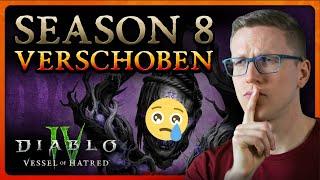 D4 Season 8 VERSCHOBEN + D2R Season 10 Start